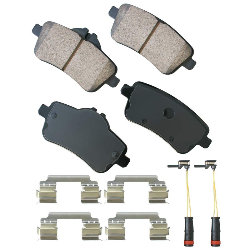 Euro Akebono Ultra Premium Rear Brake Pads, GREY